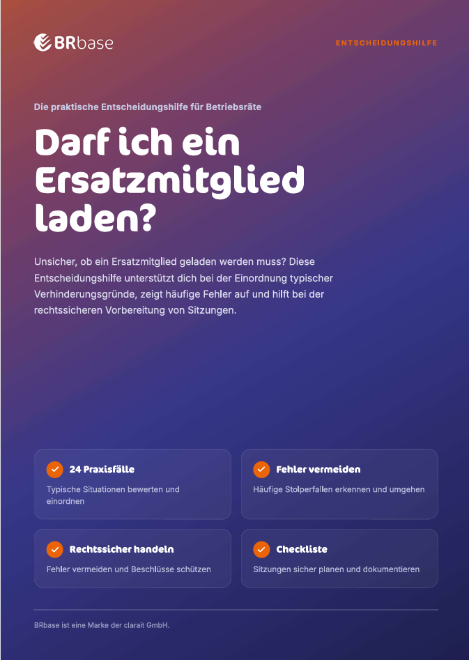 Entscheidungshilfe Ersatzmitglied
