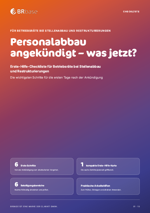 Personalabbau angekündigt – was jetzt?
