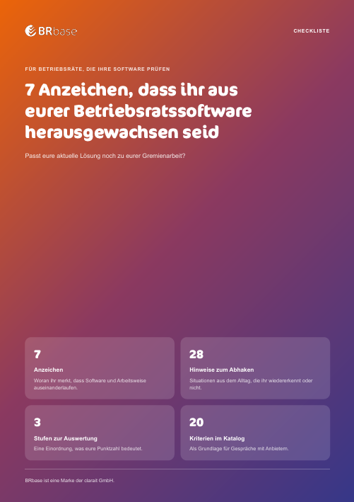 7 Anzeichen, dass Betriebsratssoftware nicht mehr passt