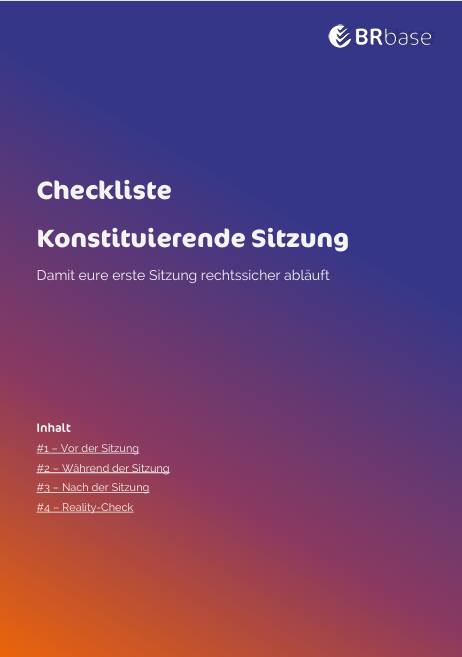 Konstituierende Sitzung des Betriebsrats