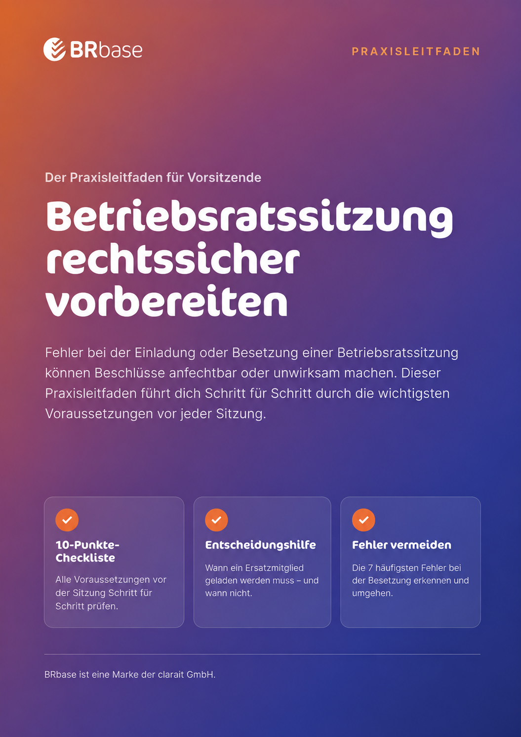 Betriebsratssitzung rechtssicher vorbereiten